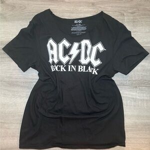 AC/DC Black 'Back in Black' Tee